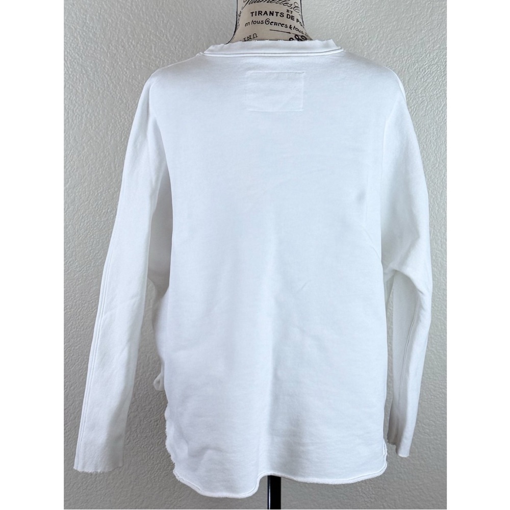 Frank & Eileen Tee Lab White 100% Cotton Crewneck Sweatshirt, size XS - Picture 6 of 11